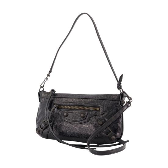 26FW 발렌시아가 르 시티 파우치 온 스트랩 863960 2ABEK 1000 black - BALENCIAGA
