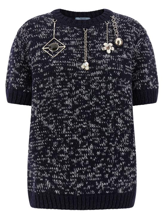25FW 프라다 가디건 PR321398BM NAVY