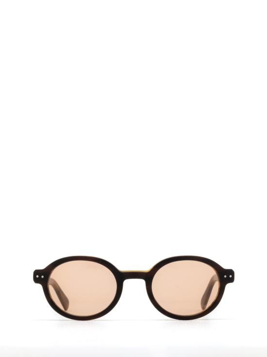 26FW 어게이즈 선글라스 ORUS SUN MATT BROWN STRIPE PEACH