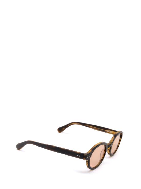26FW 어게이즈 선글라스 ORUS SUN MATT BROWN STRIPE PEACH - AGAZE