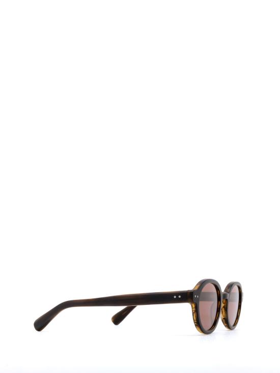 26FW 어게이즈 선글라스 ORUS SUN MATT BROWN STRIPE BROWN - AGAZE