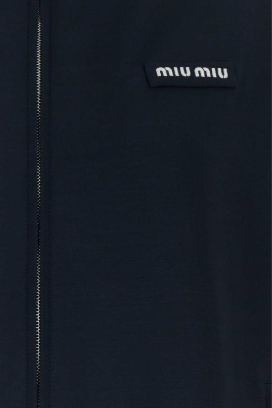 26FW 미우미우 키드 모헤어 블루종 자켓 ML1502SOOO12I1 F0124 NAVY - MIU MIU