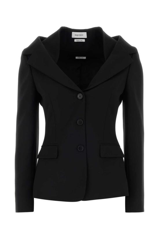 26FW 알렉산더 맥퀸 자켓 865434QJAAC 1000 BLACK