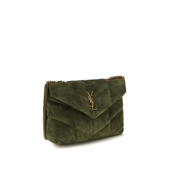 26FW 생로랑 루루 푸퍼 토이 체인 숄더백 SA7593371U8073353BB GREEN - SAINT LAURENT
