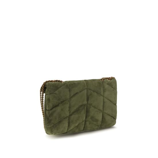 26FW 생로랑 루루 푸퍼 토이 체인 숄더백 SA7593371U8073353BB GREEN - SAINT LAURENT