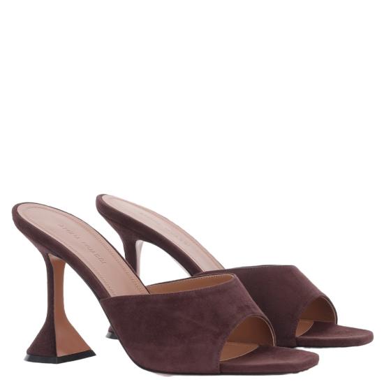 26FW 아미나 무아디 뮬/슬리퍼 LUPITASLIPPER95MERLOT Grey - AMINA MUADDI