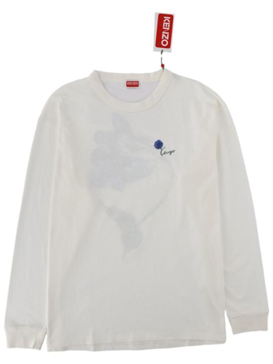 26FW 겐조 긴팔 티셔츠 FG65TL3634SK 02 White
