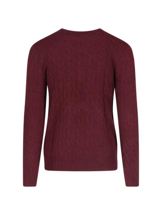 26FW 폴로 랄프로렌 케이블 니트 스웨터 710 876762011 Burgundy - POLO RALPH LAUREN