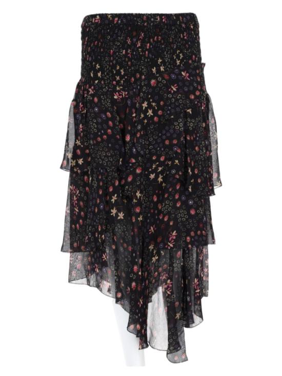 26FW 이자벨마랑에뚜왈 롱 스커트 JU0367FA D3J01EBKEC Black