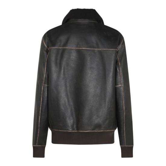 26FW 랙앤본 가죽 자켓 RV4I26F0MLTBROWN Black - RAG & BONE