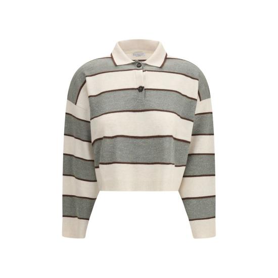 26SS 브루넬로 쿠치넬리 폴로 티셔츠 BRM16221605CQU70BB MULTICOLOR