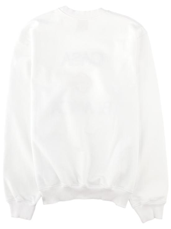 26FW 카사블랑카 탑 M PF26 JTP 293 03CASABLANCASTACKEDLOGO White - CASABLANCA