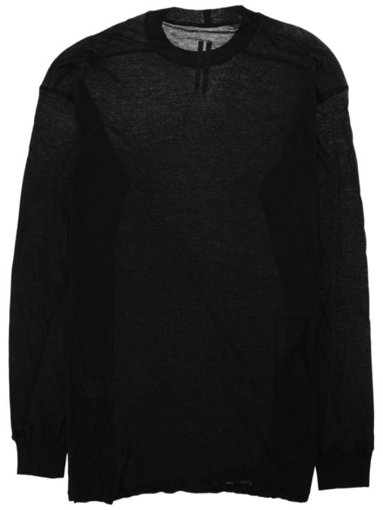 26FW 릭 오웬스 반팔 티셔츠 RU02F4275 UC09 Black - RICK OWENS