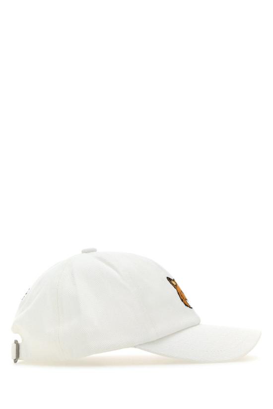 26SS 메종키츠네 라지 폭스 헤드 6P 캡 MM06103WW0096 P100 WHITE - MAISON KITSUNE