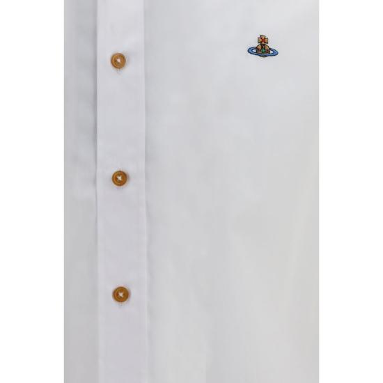 26FW 비비안웨스트우드 투 버튼 크롤 셔츠 화이트 VI24010005W009QA401BB WHITE - VIVIENNE WESTWOOD