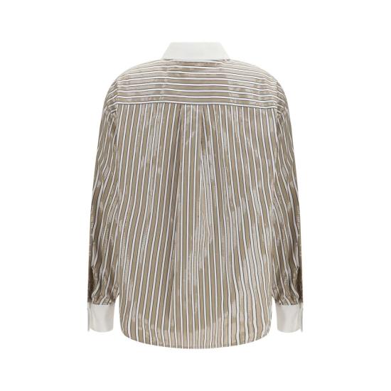 26SS 브루넬로 쿠치넬리 셔츠 BRMH749MX306C002BB BEIGE - BRUNELLO CUCINELLI