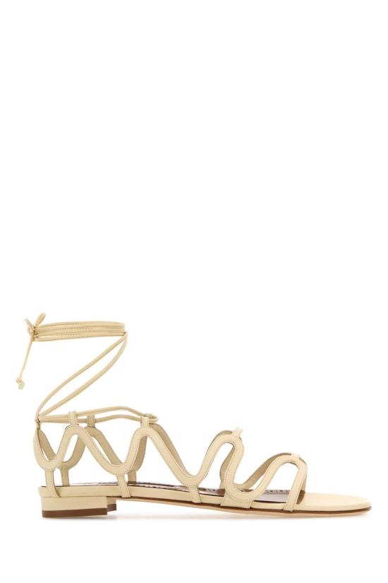  마놀로 블라닉 샌들 FAWDAFLAT1252840 LCRM BEIGE