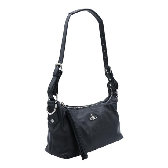 26FW 비비안웨스트우드 레더 호보 숄더백 46020017WL00BXN401 Black - VIVIENNE WESTWOOD