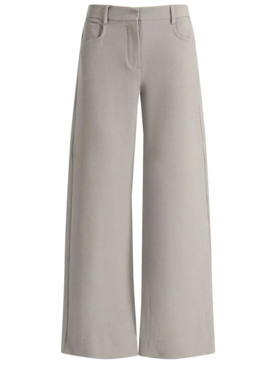 26FW 에스막스마라 코튼 블렌드 와이드 팬츠 GELA008 Gray