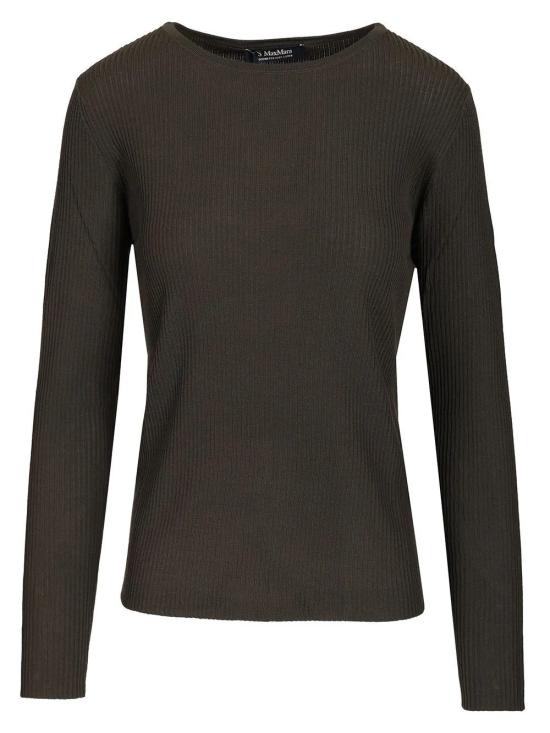 26FW 에스막스마라 긴팔 티셔츠 DISEGNO005 Green