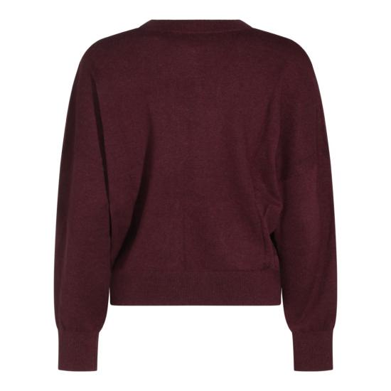 26FW 이자벨마랑에뚜왈 마리산스 코튼 스웨터 23PPU0053FAA1X05E80BY Burgundy - ISABEL MARANT ETOILE