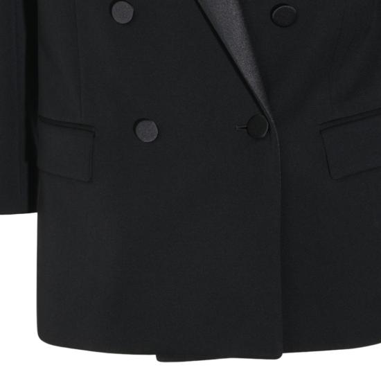 26FW 생로랑 더블 브레스티드 턱시도 자켓 A003I9Y7E631000 Black - SAINT LAURENT