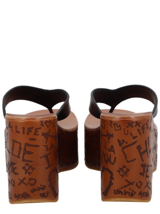 26FW 끌로에 뮬/슬리퍼 26A20HLU 001 Brown - CHLOE