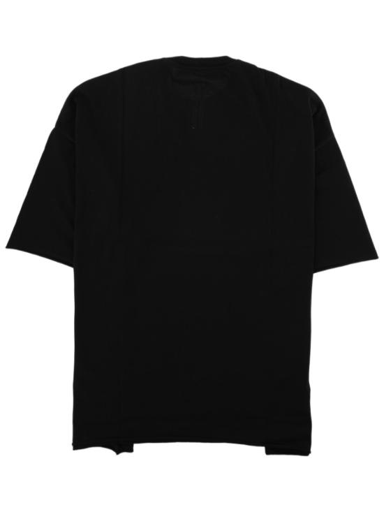 26FW 릭 오웬스 반팔 티셔츠 RU02F4283 JA09 Black - RICK OWENS