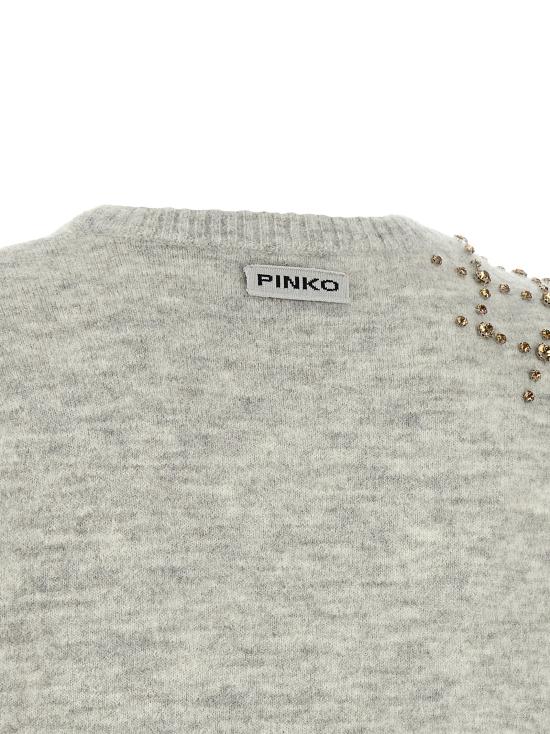 26FW 핑코 가디건 107273A3GHI42 Gray - PINKO