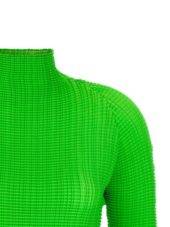 26FW 이세이 미야케 긴팔 티셔츠 IM68FJ40262 Green - ISSEY MIYAKE