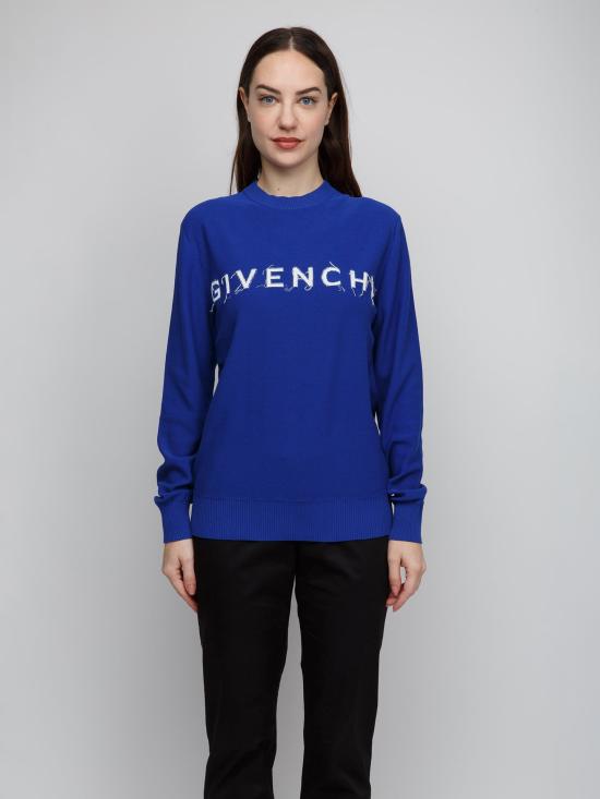  지방시 긴팔 티셔츠 GIBW90GT4ZDV490SG BLUE - GIVENCHY