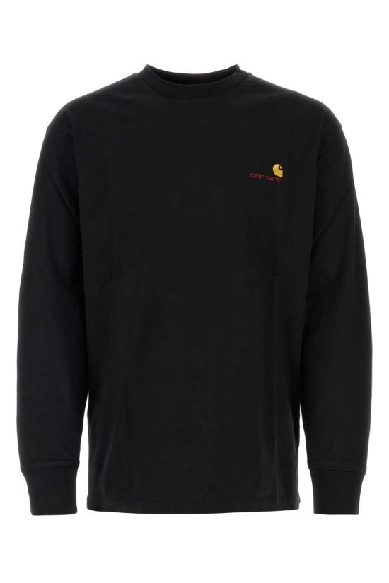 26FW 칼하트 WIP 아메리칸 스크립트 롱슬리브 티셔츠 I029955 89XX Black