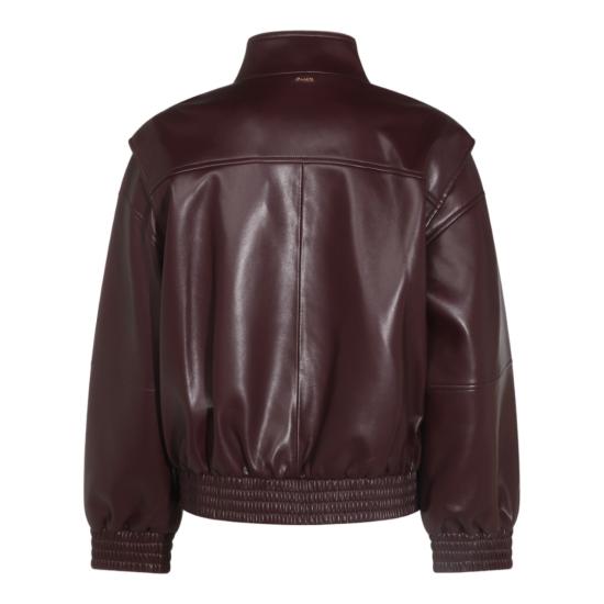 26FW 트윈셋 가죽 자켓 262TT2060S1472114057 Burgundy - TWINSET