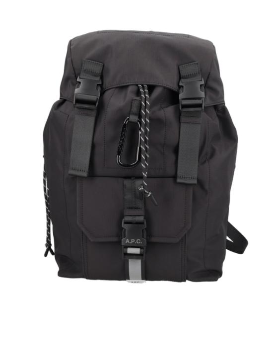 26FW 아페쎄 로고 프린트 버클 플랩 백팩 PAAGE H62631 LZZ Black