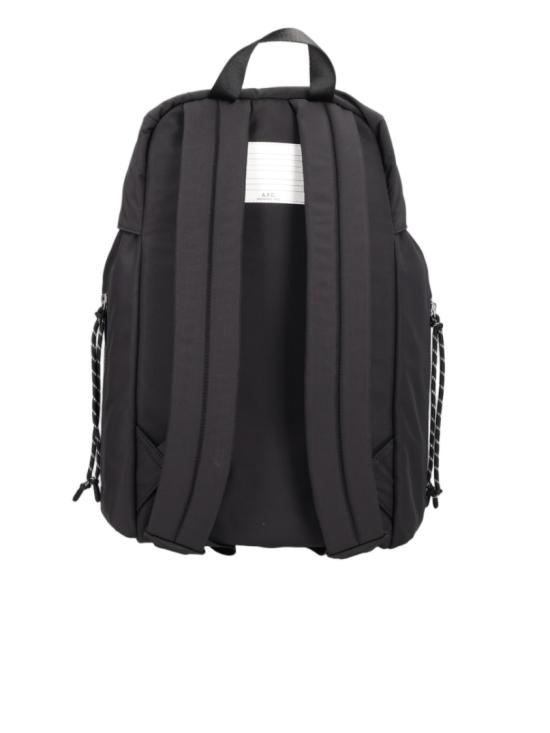 26FW 아페쎄 로고 프린트 버클 플랩 백팩 PAAGE H62631 LZZ Black - A.P.C.