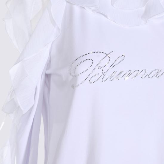 26FW 블루마린 탑 RF6107J5003D3102 White - BLUMARINE