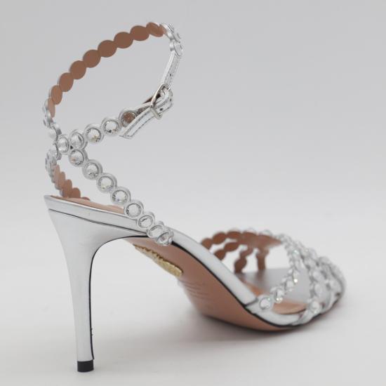 26FW 아쿠아주라 샌들 TQLMIDS0NPLCCC Silver - AQUAZZURA