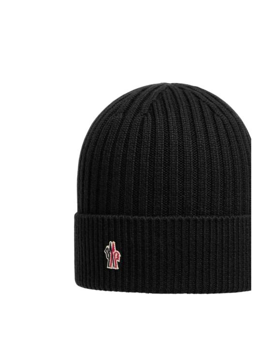 26FW 몽클레어 로고 패치 울 비니 로고 패치 울 비니 3B00001 04761 Black - MONCLER