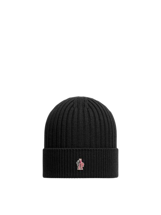 26FW 몽클레어 로고 패치 울 비니 로고 패치 울 비니 3B00001 04761 Black