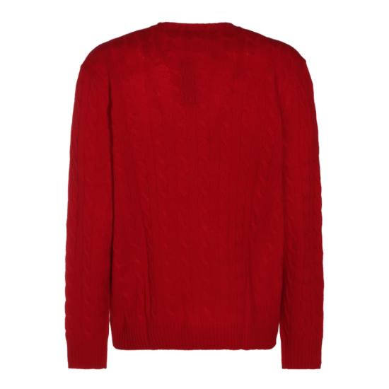 26FW 폴로 랄프로렌 케이블 니트 스웨터 710876762006 Red - POLO RALPH LAUREN