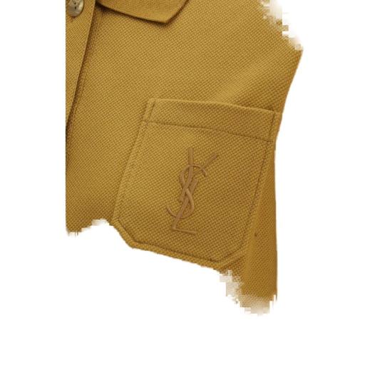26SS 생로랑 폴로 티셔츠 SA873300Y38BN2590BB GOLD - SAINT LAURENT