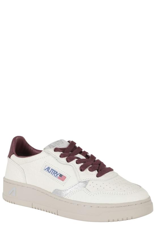 26FW 오트리 메달리스트 로우 레더 스니커즈 AULW 099 White - AUTRY