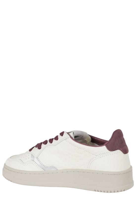 26FW 오트리 메달리스트 로우 레더 스니커즈 AULW 099 White - AUTRY