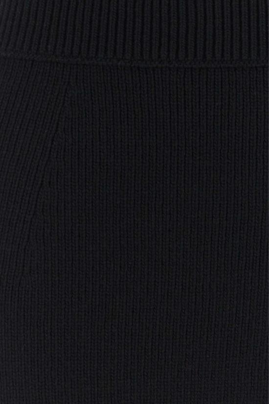 25FW 끌로에 울 & 캐시미어 니트 피티드 미니 스커트 CH25WMJ05570 001 BLACK - CHLOE