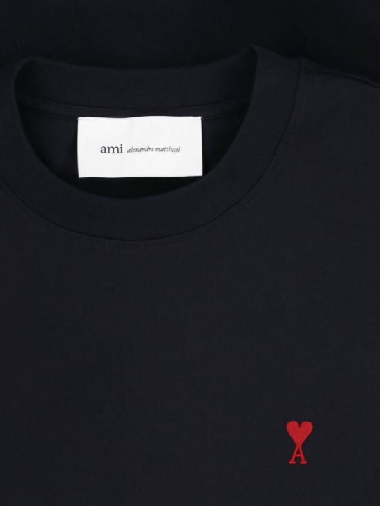 26FW 아미 스몰 하트 로고 롱슬리브 티셔츠 BFUTS235 724001 Black - AMI