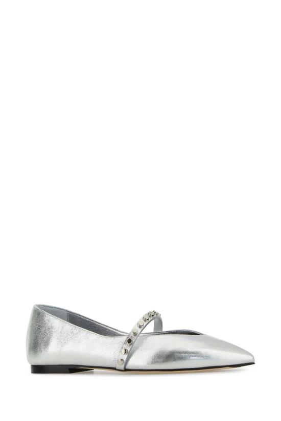 25FW 알렉산더 맥퀸 플랫 슈즈 838131WIAEU 1679 SILVER - ALEXANDER MCQUEEN