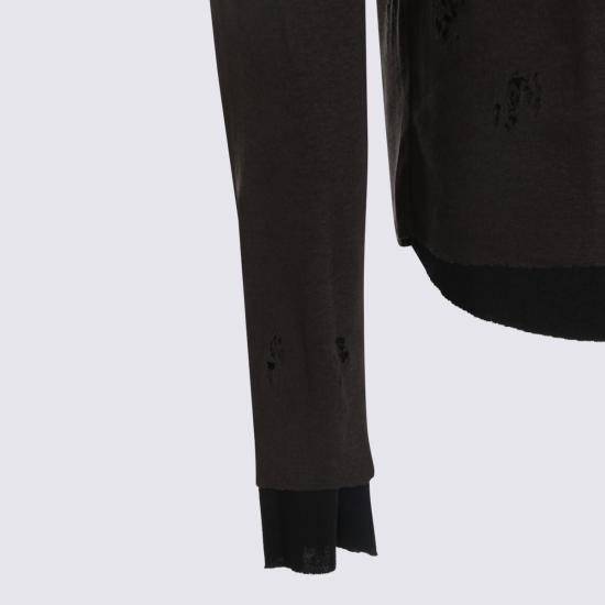 26FW 톰크롬 긴팔 티셔츠 MTS96901 186 COLD BROWN - THOM KROM
