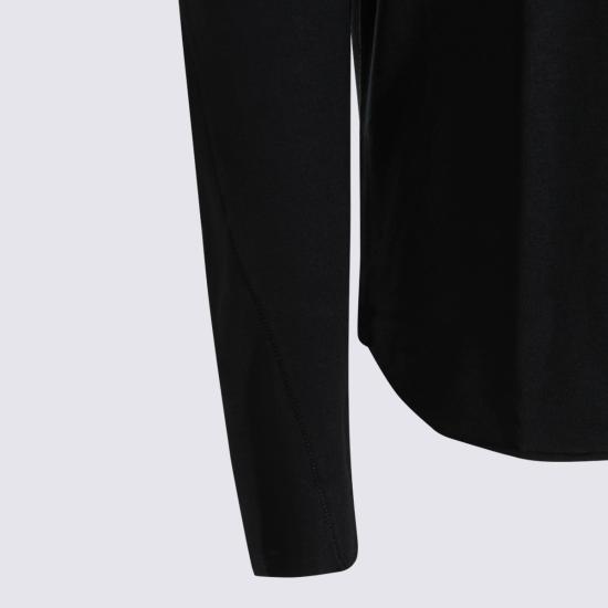 26FW 톰크롬 긴팔 티셔츠 MTS96101 11 BLACK - THOM KROM