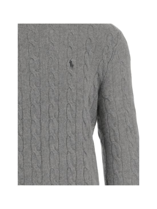 26FW 폴로 랄프로렌 케이블 니트 스웨터 710876762012 Grey - POLO RALPH LAUREN