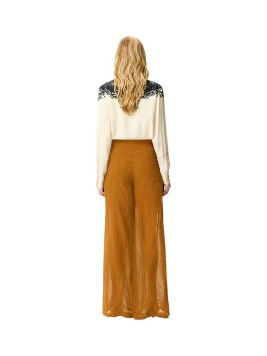 26SS 핑코 팔라초 팬츠 106947A3AX L25 Bronzo - PINKO